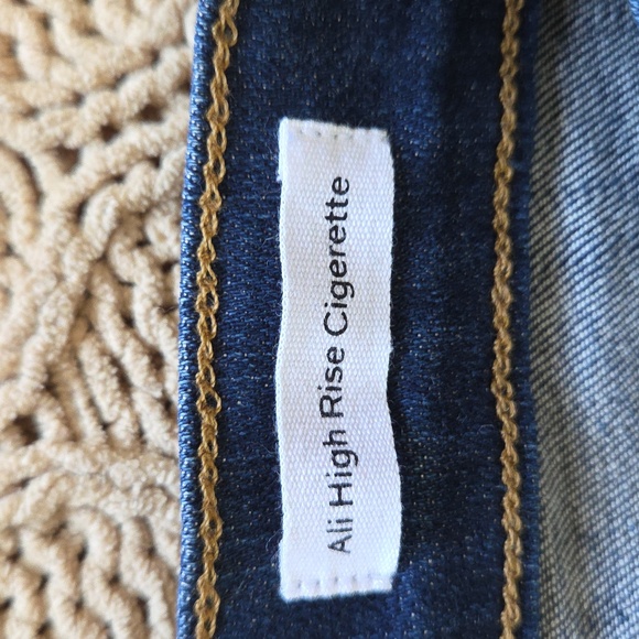 Frame Ali High-Rise Cigarette Jean in Dark 'Holman' Wash - Size 31 - Picture 7 of 9